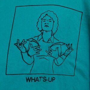 Retro WHATS UP Cropped Tank Top